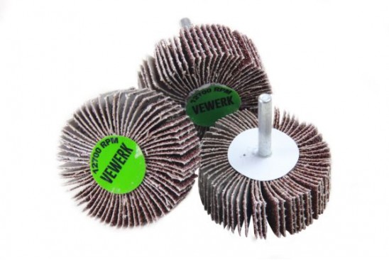 Lamellenwiel / slijpmoppen 60 mm K40 10 stuks